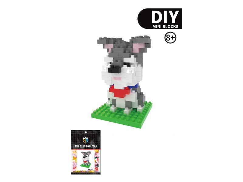 Schnauzer Dog Building Blocks Dog Series 148 PCS