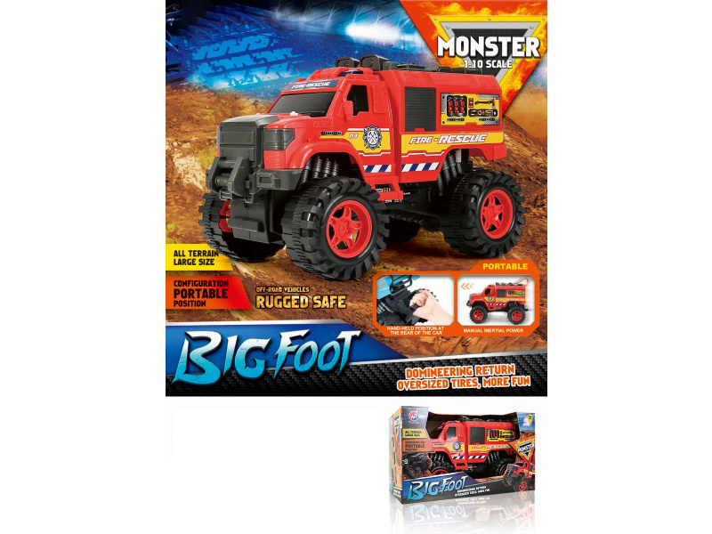 1:10 Fire Wheel Fire Inertia Vehicle