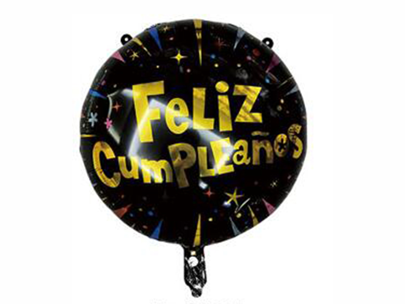 18 "Spanish-Language Birthday Aluminum Film Ball