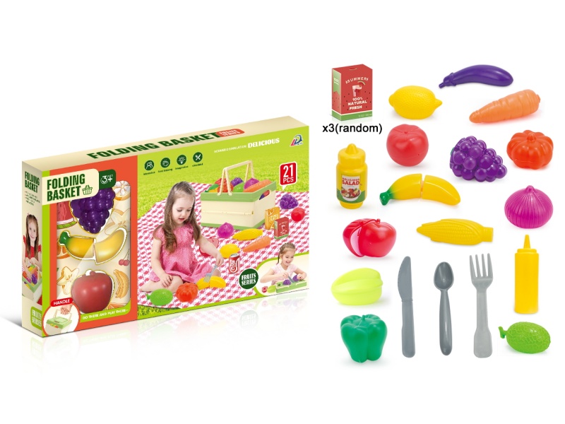 Play House With A Fruit And Vegetable Picnic Basket