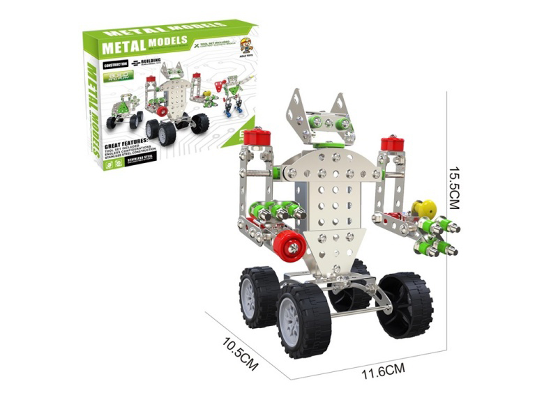 Metal Building Blocks - Robots 188 Pieces