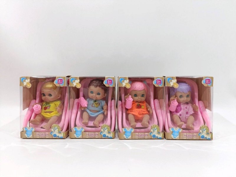 5-Inch New Large-Eyed Rubber Doll