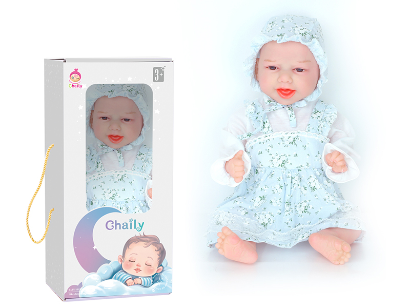 43cm Reborn Baby Doll With Diaper, Birth Card, Bottle, Magnetic Pacifier