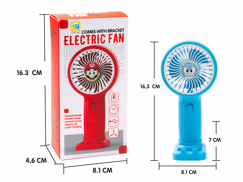 Sonic The Hedgehog Small Fan With Bracket