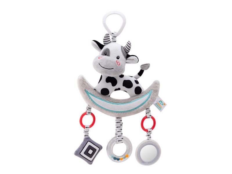 Musical Cow Baby Soothing Plush Pendant