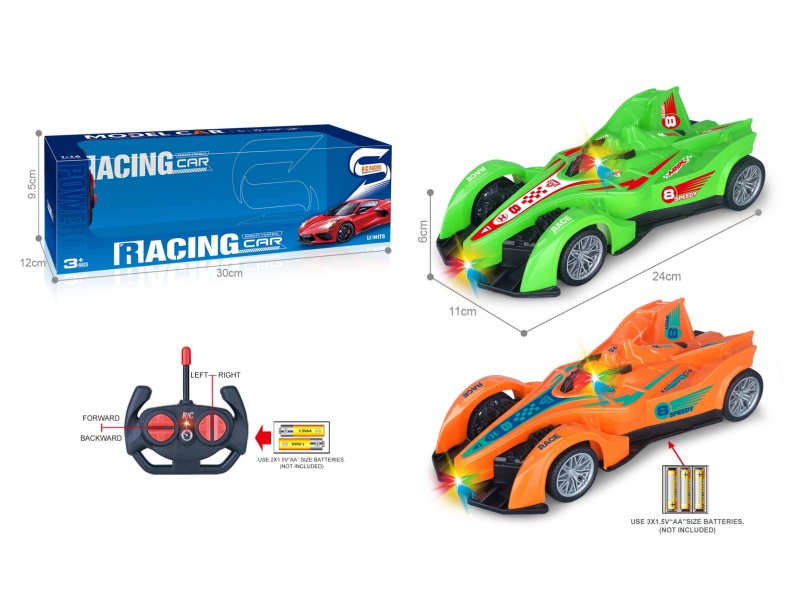 27Mhz 1:16 Four-Way Car With Headlight Spray Paint F1 Equation Remote Control Racing Car (Without Power Included)