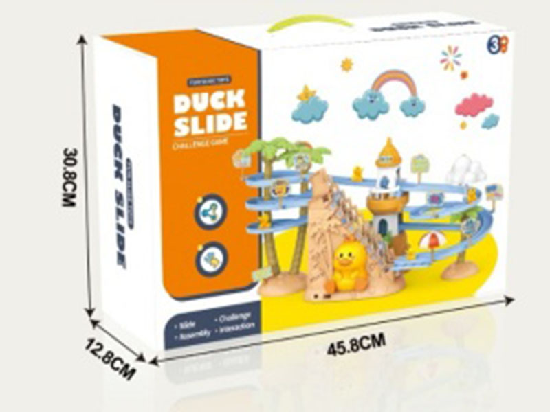 Cute Duck Double-Track Slide Track