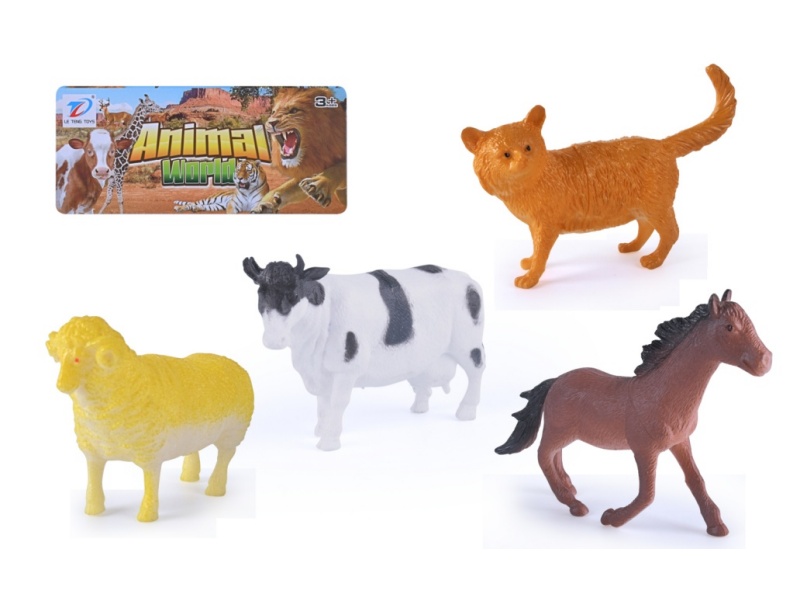 Solid Simulated Animal 4Pcs