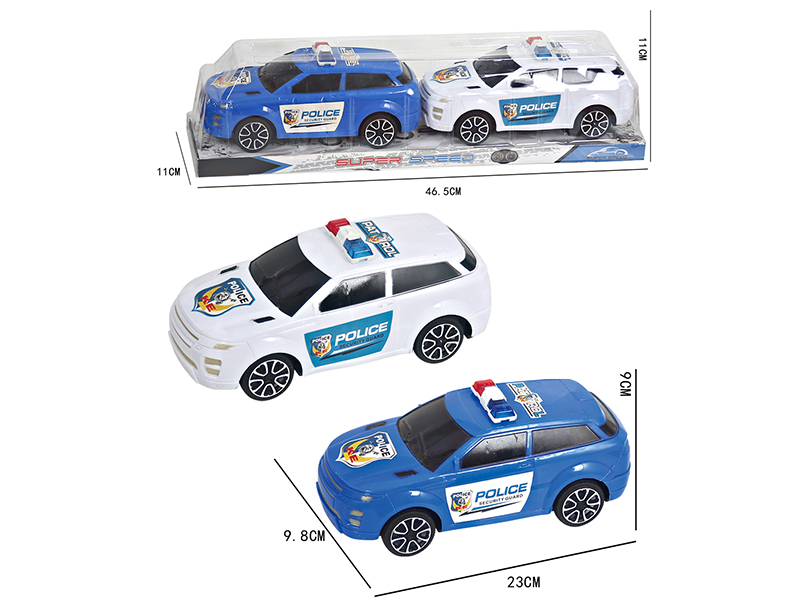 Friction Off-Road Police Cars 2pcs