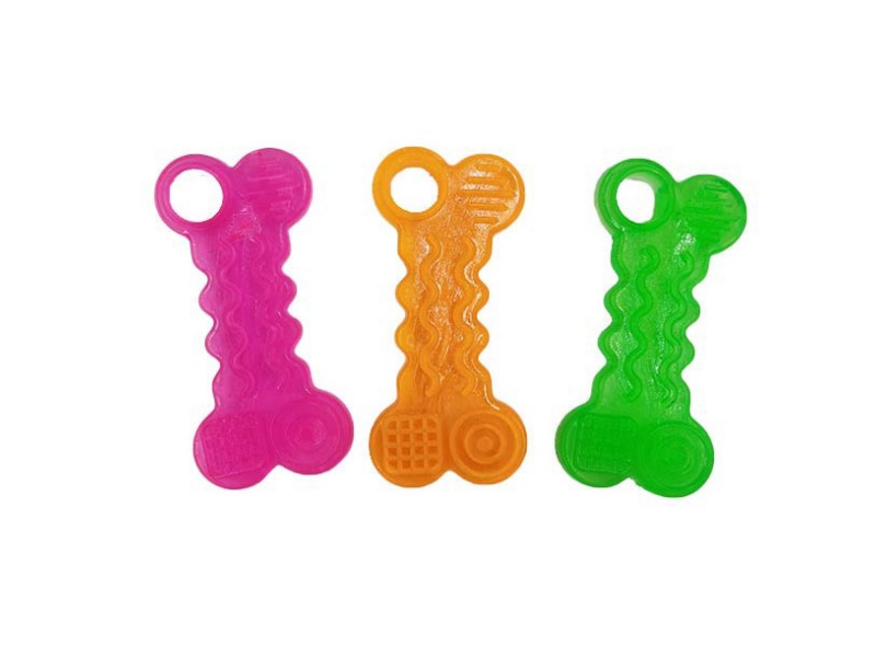 Transparent Curved Bone Pet Toys