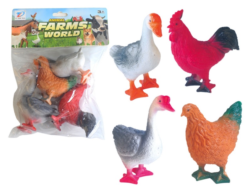Pvc Simulated Farm Animal 4Pcs