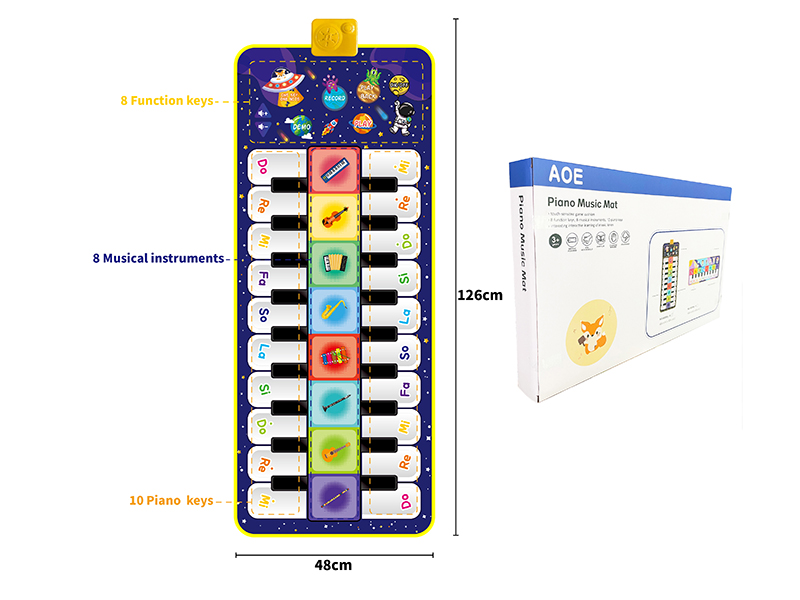 Double-Row Musical Instrument Mat