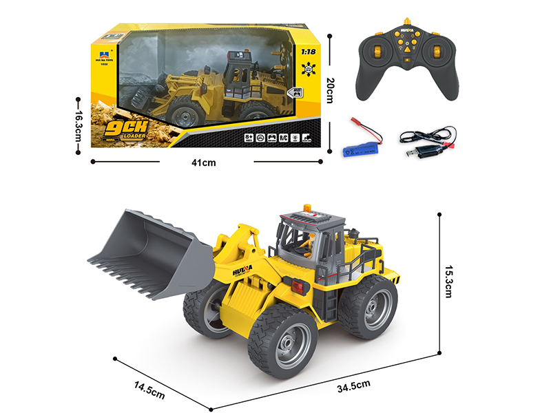 1:18 9Ch R/C Half Alloy Bulldozer
