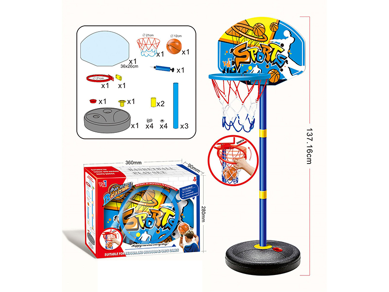 Sports Blue And White Basketball Board/Stand