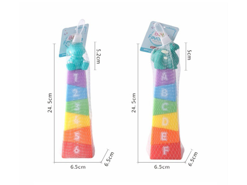 Stackable Dinosaur Numbers Square Columns