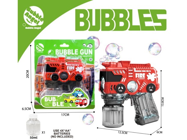 The Bubble Gun Of The Fire Alarm Vehicle Is Illuminated