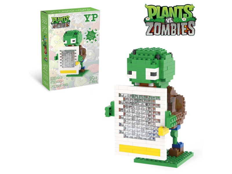 Plants Vs. Zombies - Iron Gate Zombie Building Blocks 389 PCS