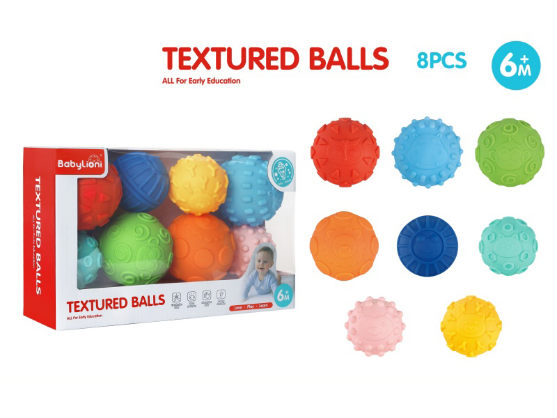 Vinyl Textured Balls 8pcs
