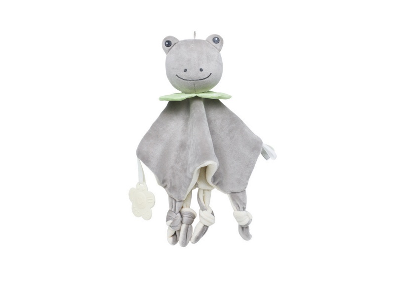 Solid-Color Frog Baby Teething Pad