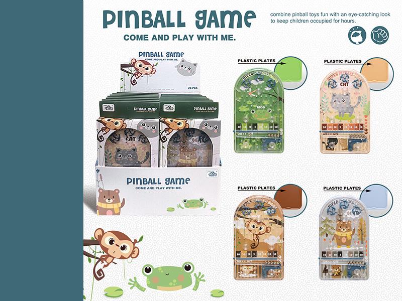 Four Patterned Steel Ball Pinball Discs