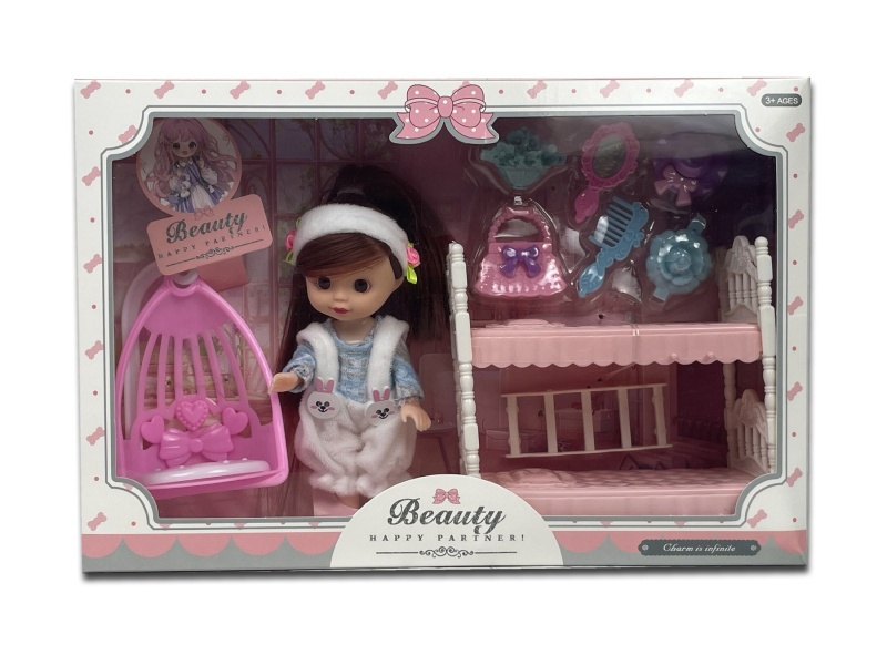 A 6-Inch Girl Playing House