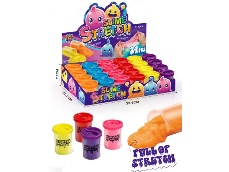 Two Ann Long Cup 6-Color Puffs, 24Pcs/ Box