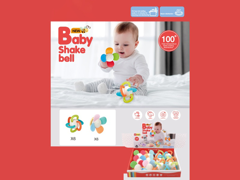 Ringing Soft Rubber (6 Large Flowers And 6 Hand-Held Balls)