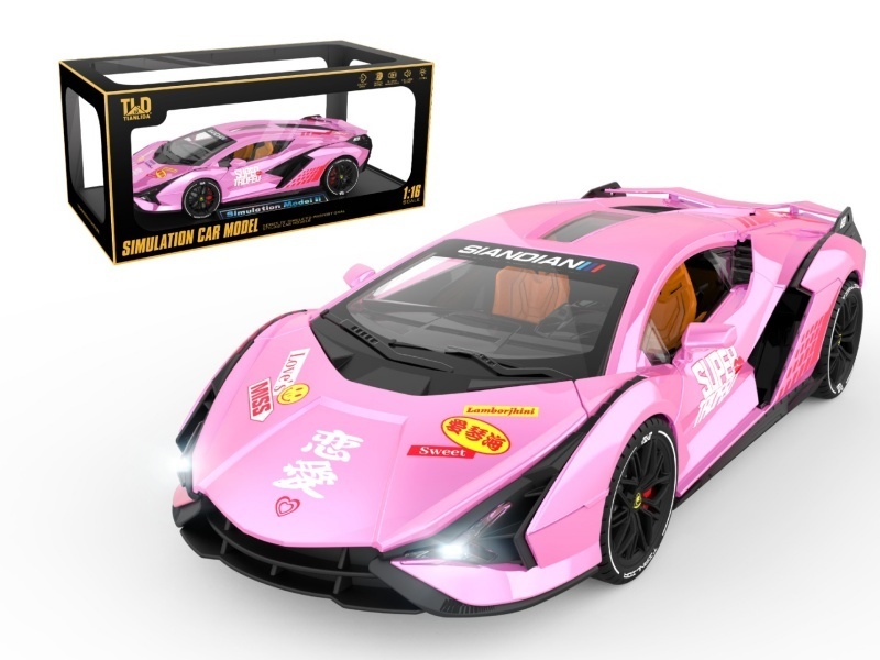 Rambo Lightning Model Car - Pink (With Spray)