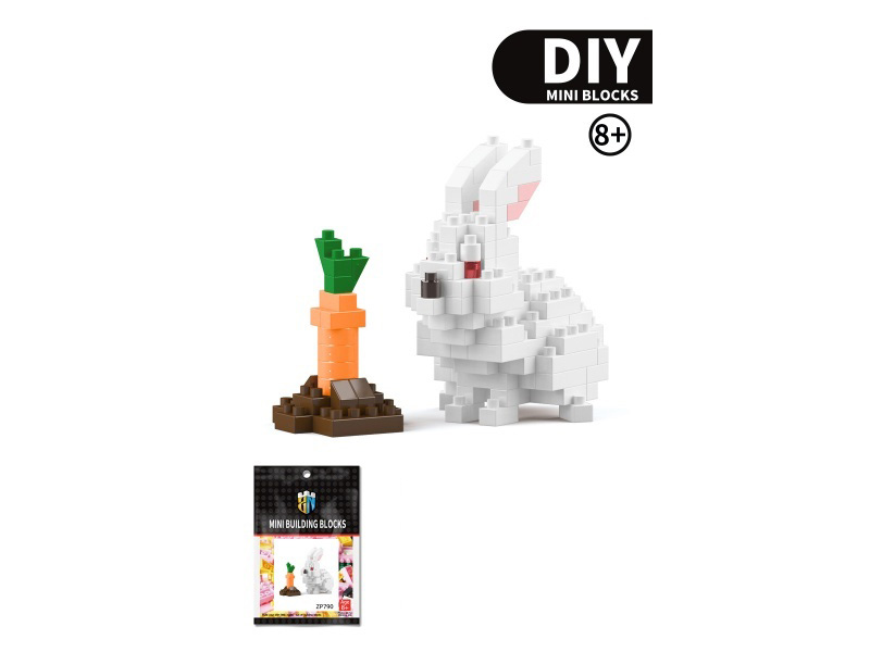 Rabbit Building Blocks Animal Series 105 PCS