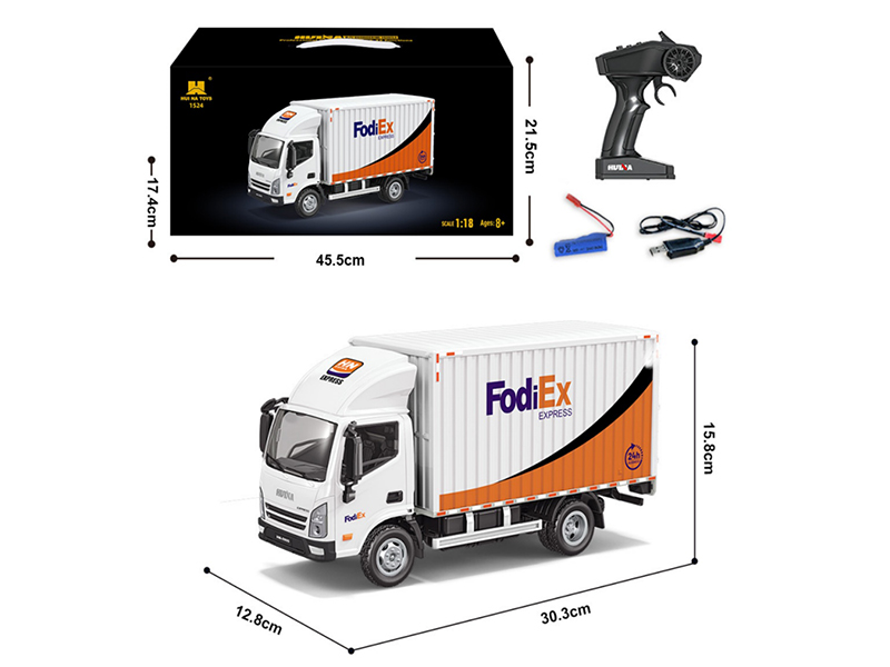 1:18 12-Channel Semi-Alloy Remote-Control Express Truck