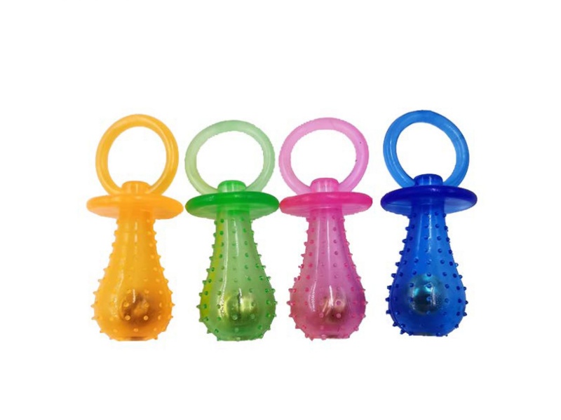 Transparent Little Pacifier Pet Toy