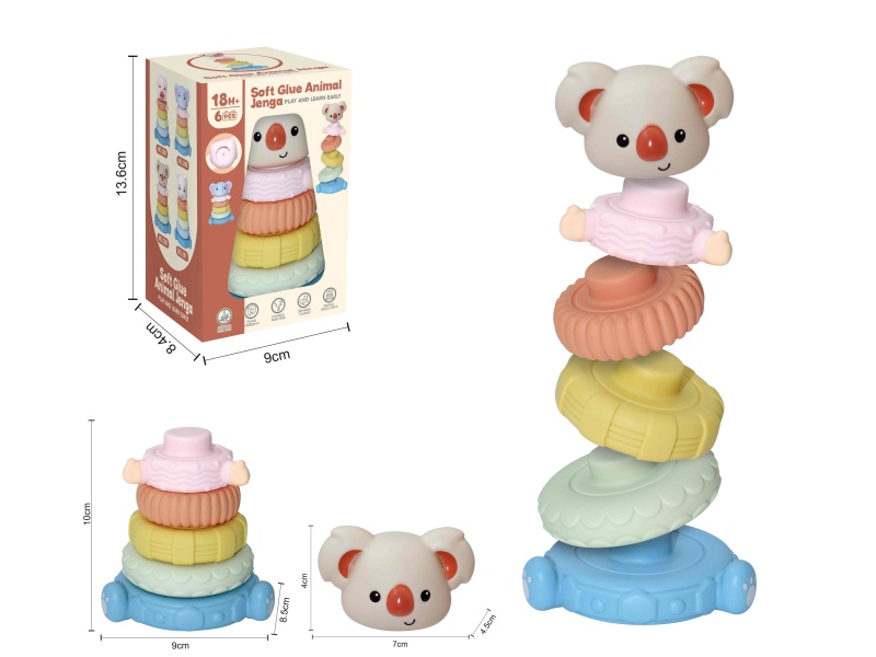 Soft Plastic Stacking Toy 6pcs
