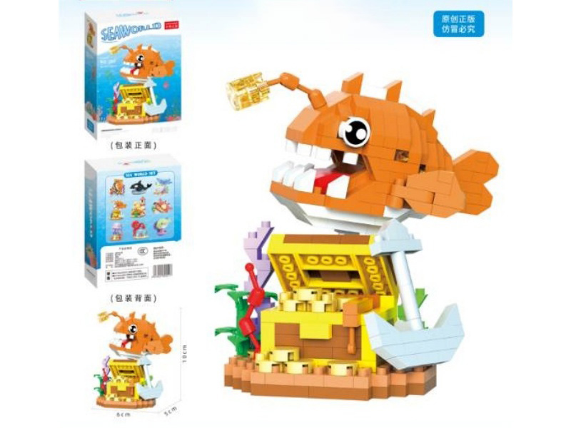 Building Blocks: Underwater World - 420 PCS Of Lanternfish