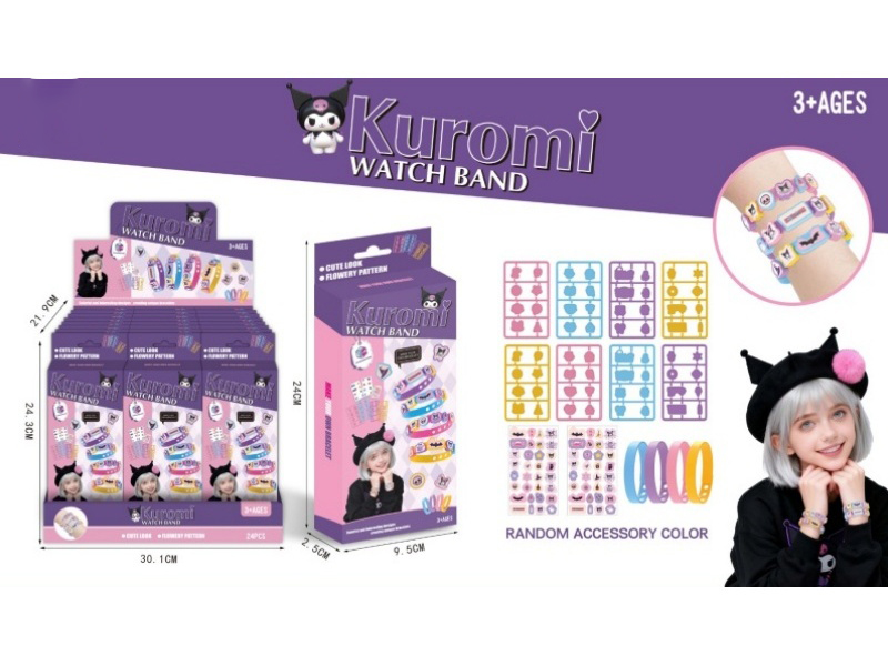 Diy Puzzle Kuromi Pattern Bracelet