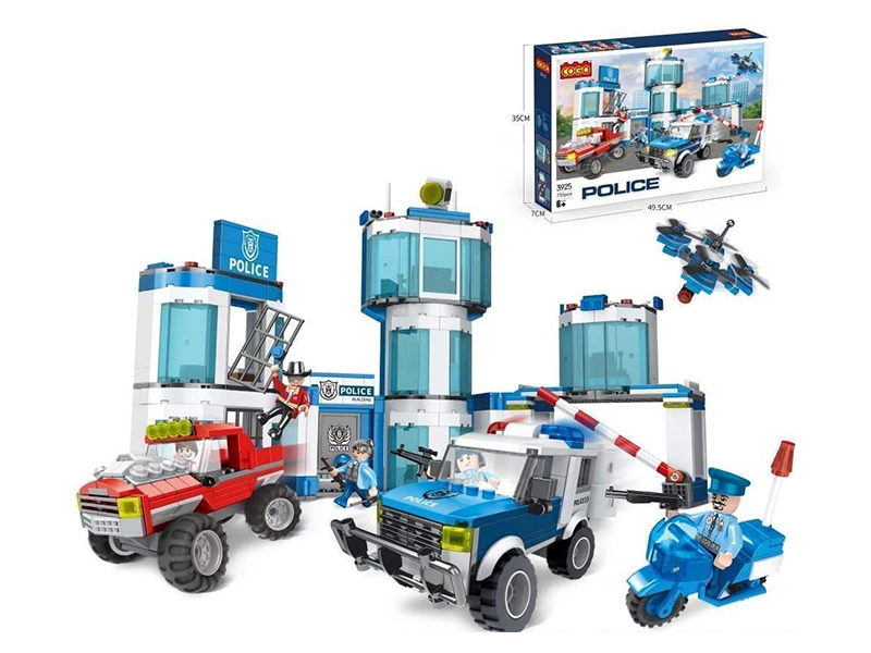 Small Particle Building Block Police Series - Police Station 731PCS