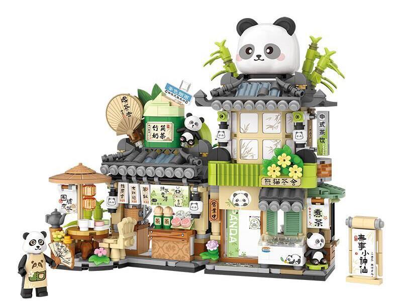 Panda Tea House Building Blocks