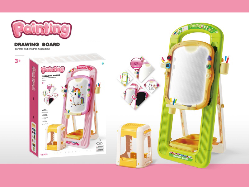 This Is A Multi-Functional Writing Board With Light On Both Sides That Can Be Erased And Used For Doodling. Tables And Chairs