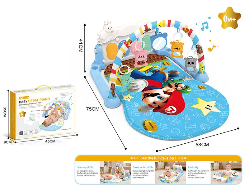 Super Mario Baby Pedal Piano Fitness Blanket With Lights And Music