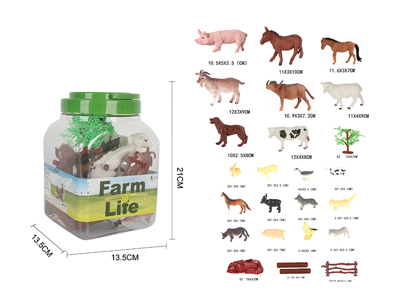 Farm Animal Model Set 30pcs
