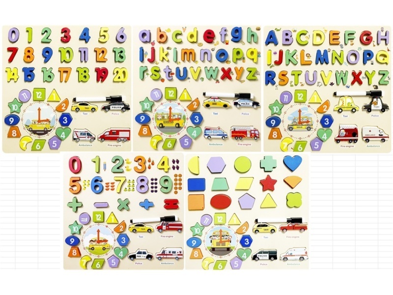 A Wooden Four-In-One Educational Toy