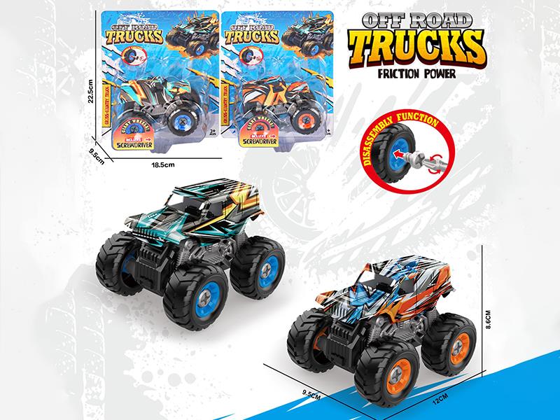 DIY Assembly Friction Graffiti Wrangler Off-Road Vehicle