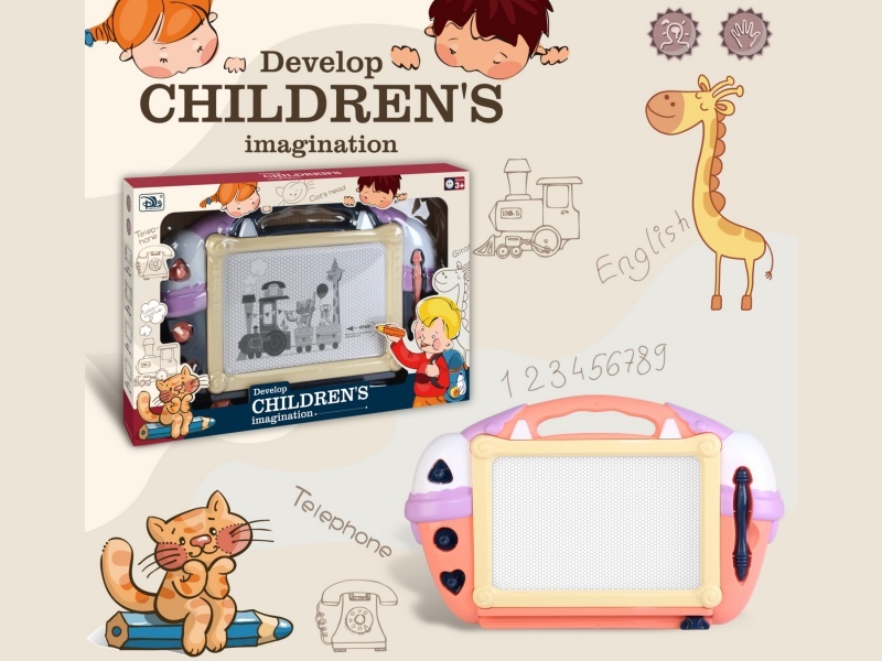 Magnetic Black And White Drawing Board For Cartoon Phones