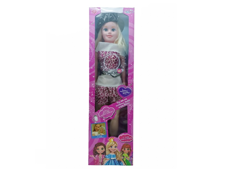 80cm Fashion And Walking Doll With Music(2xAG3 Batteries)