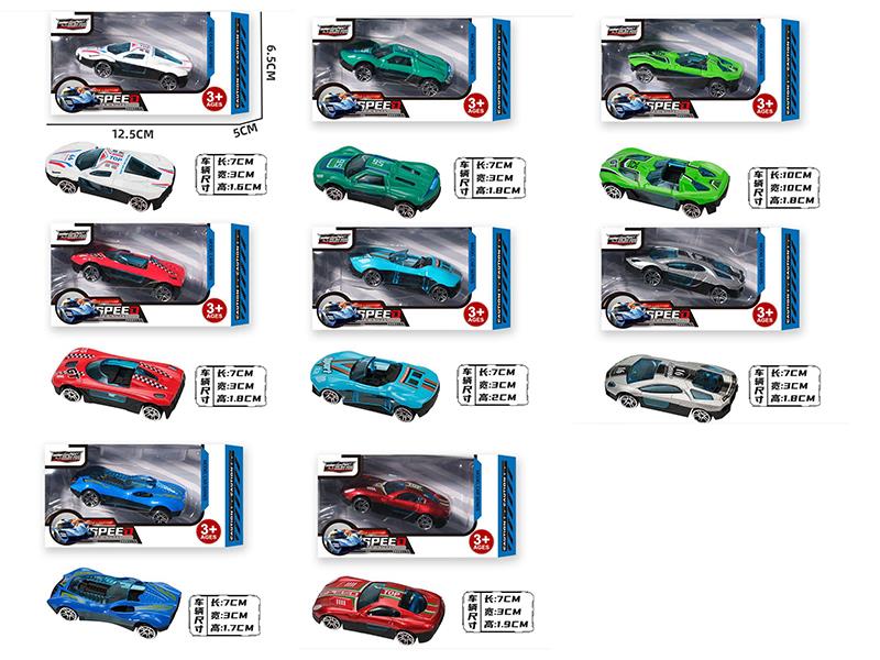 1:72 Slide Alloy Racing Car