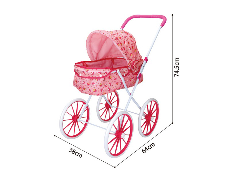 A Large Iron Trolley With 10-Inch Extra-Large Wheels