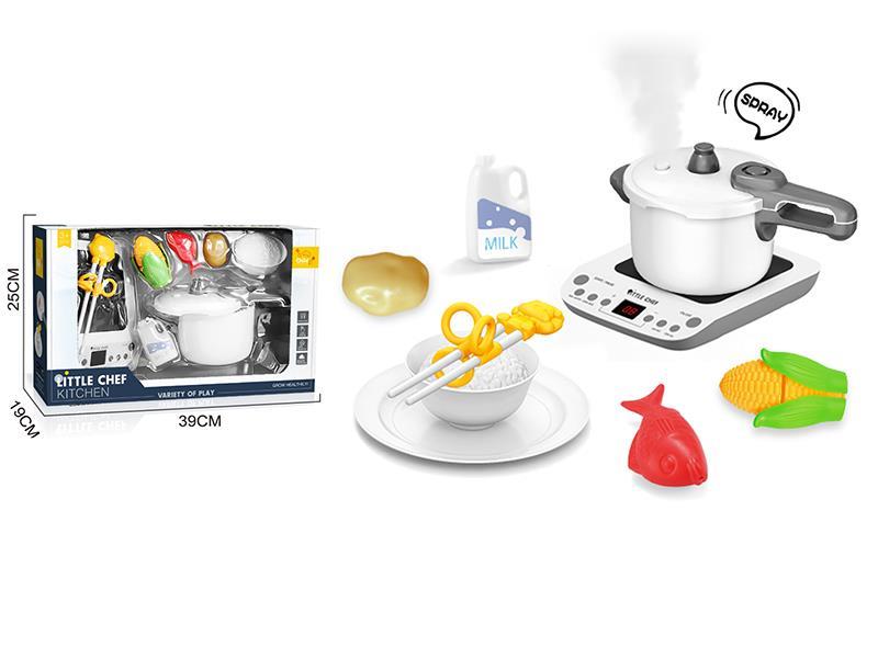 Simulated Kitchen Set With Sound And Light,Spray