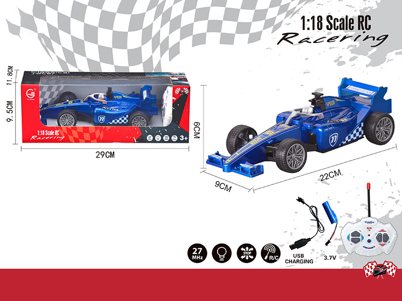 1:18 4CH R/C F1 Racing Car With Lights