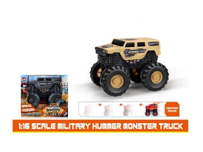 1:16 Fire Wheel Military Hummer Inertia Vehicle
