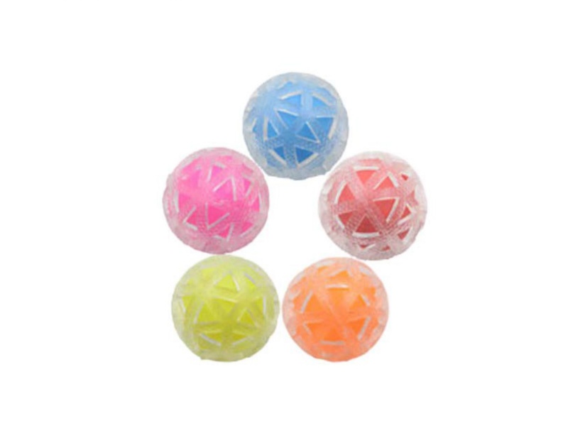 Transparent Hollowed-Out Grid Ball Pet Toy