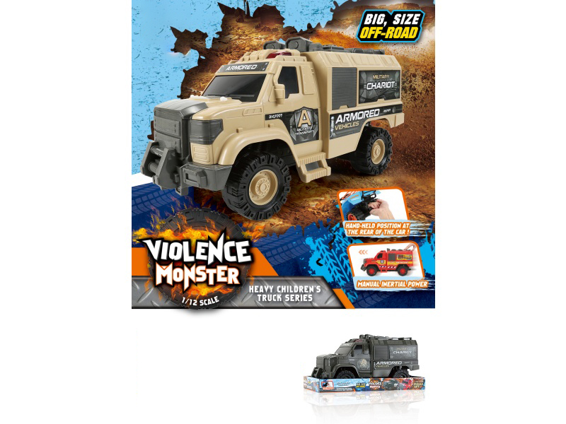 1:12 Fire Wheel Military Inertial Vehicle